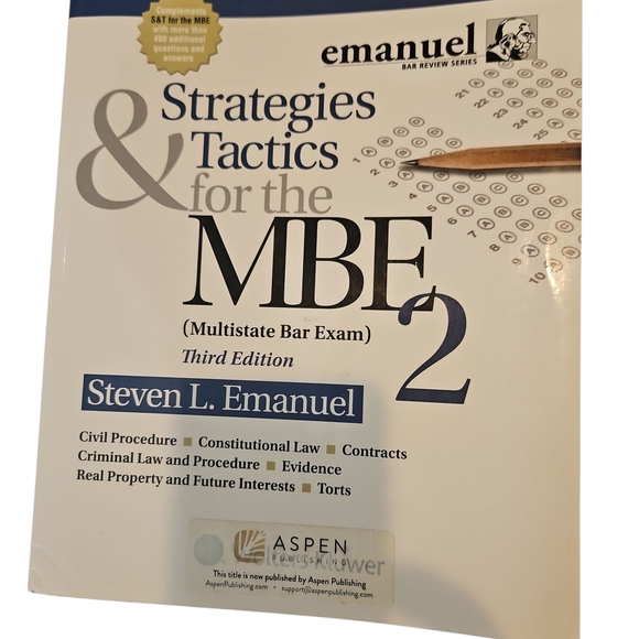 Emanuel Strategies & Tactics for the MBE 2 Third Edition - Picture 2 of 10